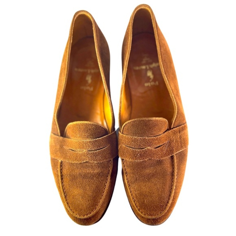Polo Ralph Lauren Brown Suede
Loafers Bench Made in‎ Italy 8